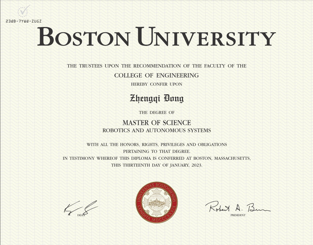 BU Certified Diploma